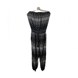 Blue Island Jumpsuit Boho Tropical Vacation Size Small